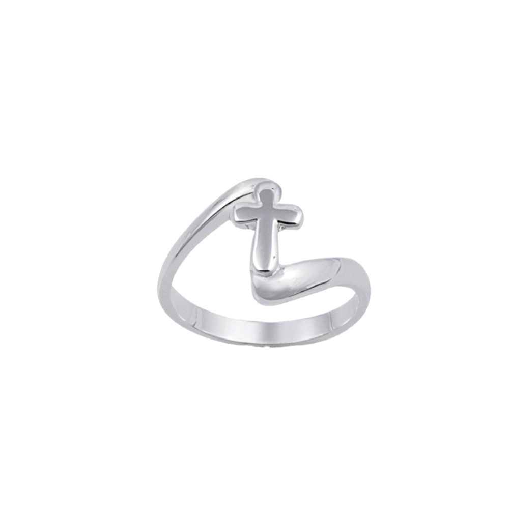 🥰 SILVER CROSS STERLING SILVER RING